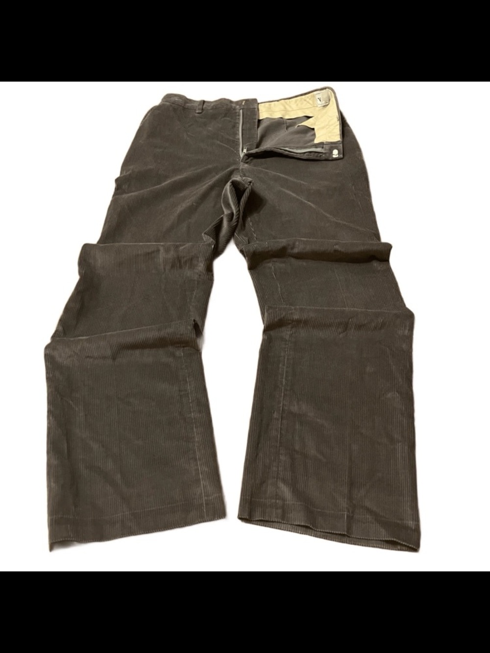 60s 70s Woolrich High Rise Corduroy Trouser Pants 9 Inch Leg Size 28.5x30.5